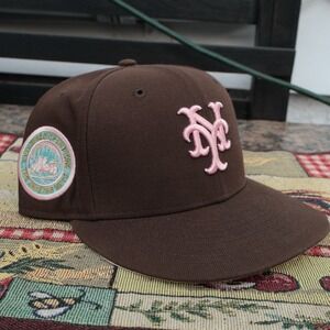 NEW ERA 59FIFTY NEW YORK METS FITTED HAT  SIZE 7 1/2 1960 Champions Patch